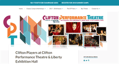 Desktop Screenshot of cliftonperformancetheatre.com