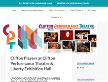 Tablet Screenshot of cliftonperformancetheatre.com
